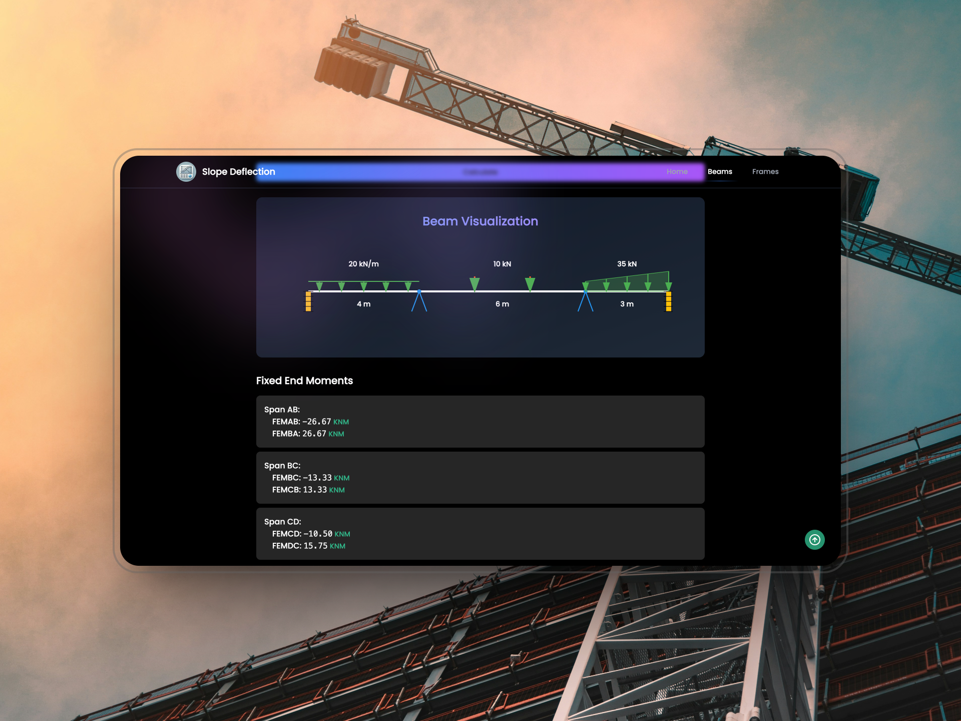 Slope Deflection Calculator